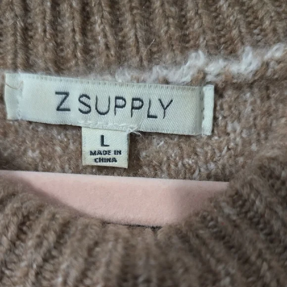 Floral Patterned Brown Sweater - Picture 2 of 3